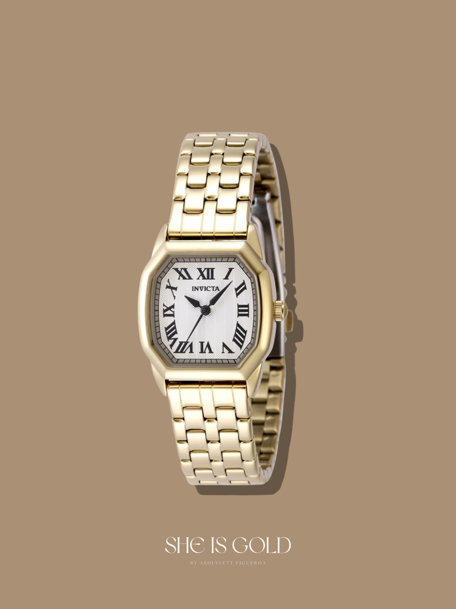 INVICTA - Gold Wildflower Quartz Silver Dial Ladies Watch