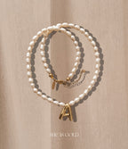 Giomare Initial Pearl Necklace