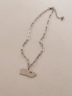 Borikén - Puerto Rico Necklace Silver
