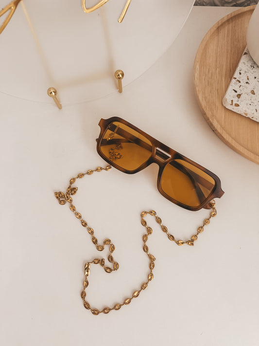 Golden Tab Sunglasses Chain