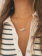Bubble Name/ Initials Necklace