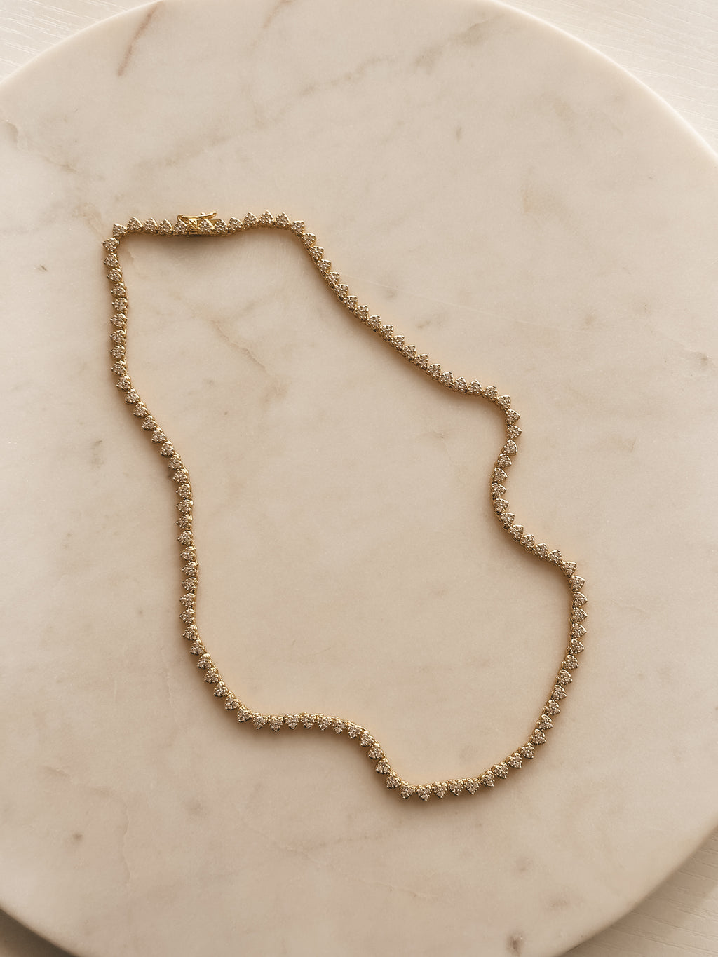 Amaura Heart Tennis Necklace