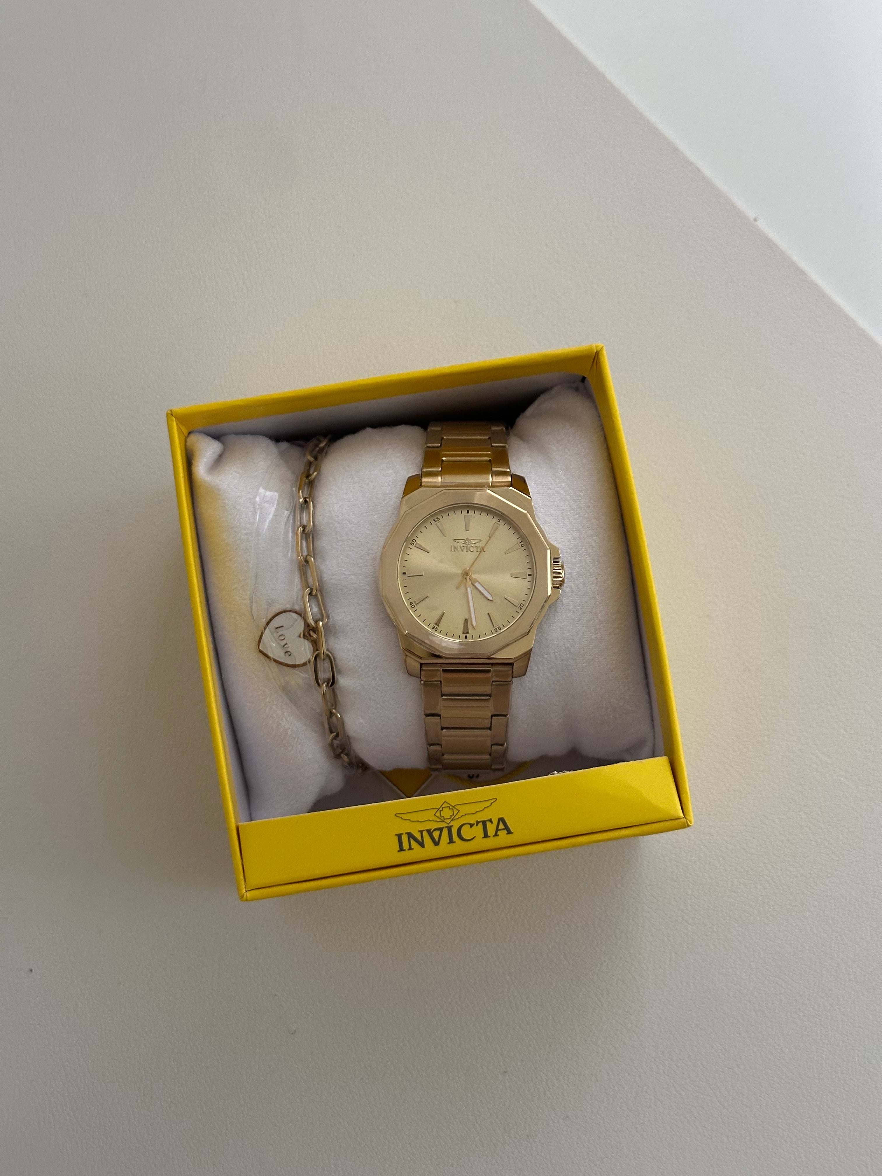 Invicta - Speedway Quartz Gold Dial Ladies Watch