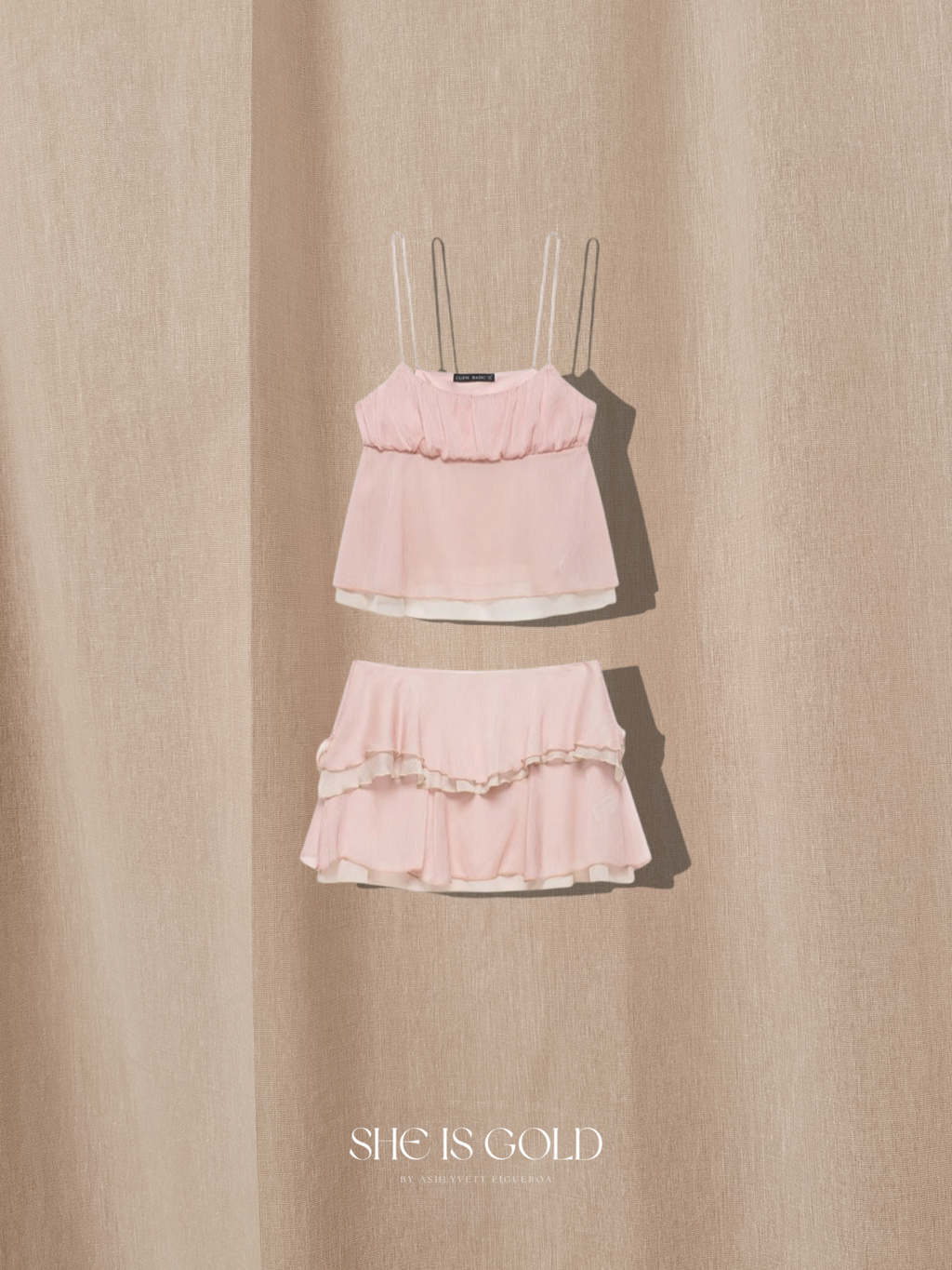 Pink Skirt Set