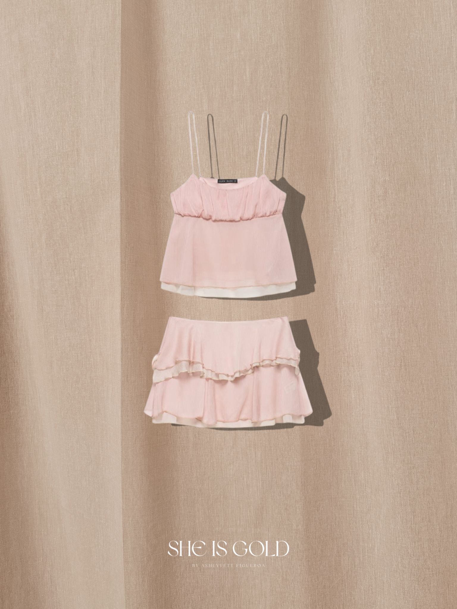 Pink Skirt Set