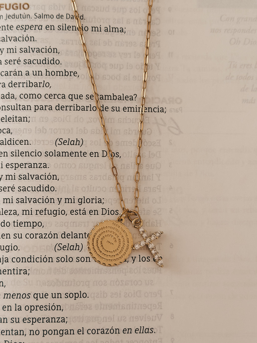 Padre Nuestro Mini Coin Necklace