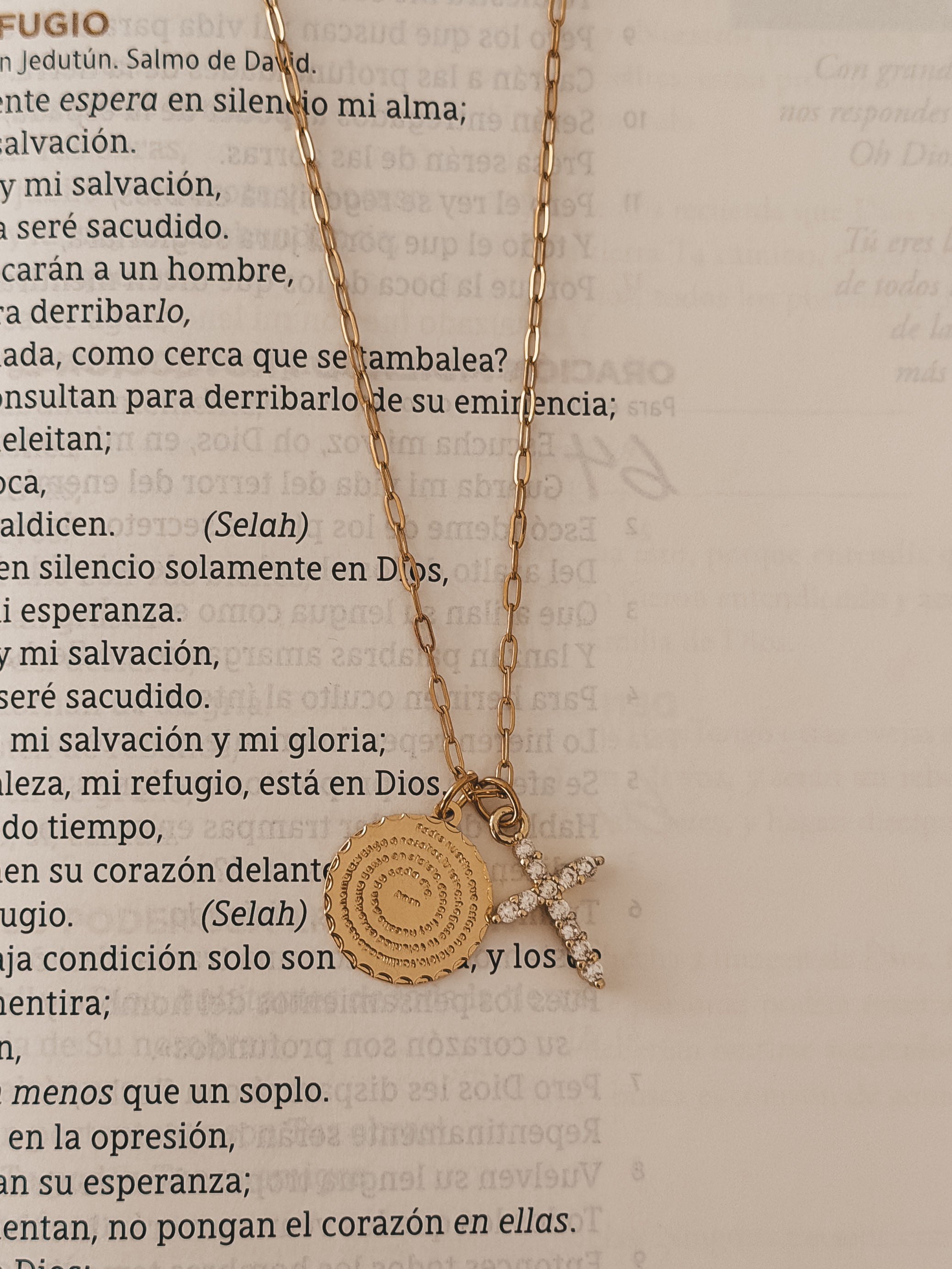 Padre Nuestro Mini Coin Necklace