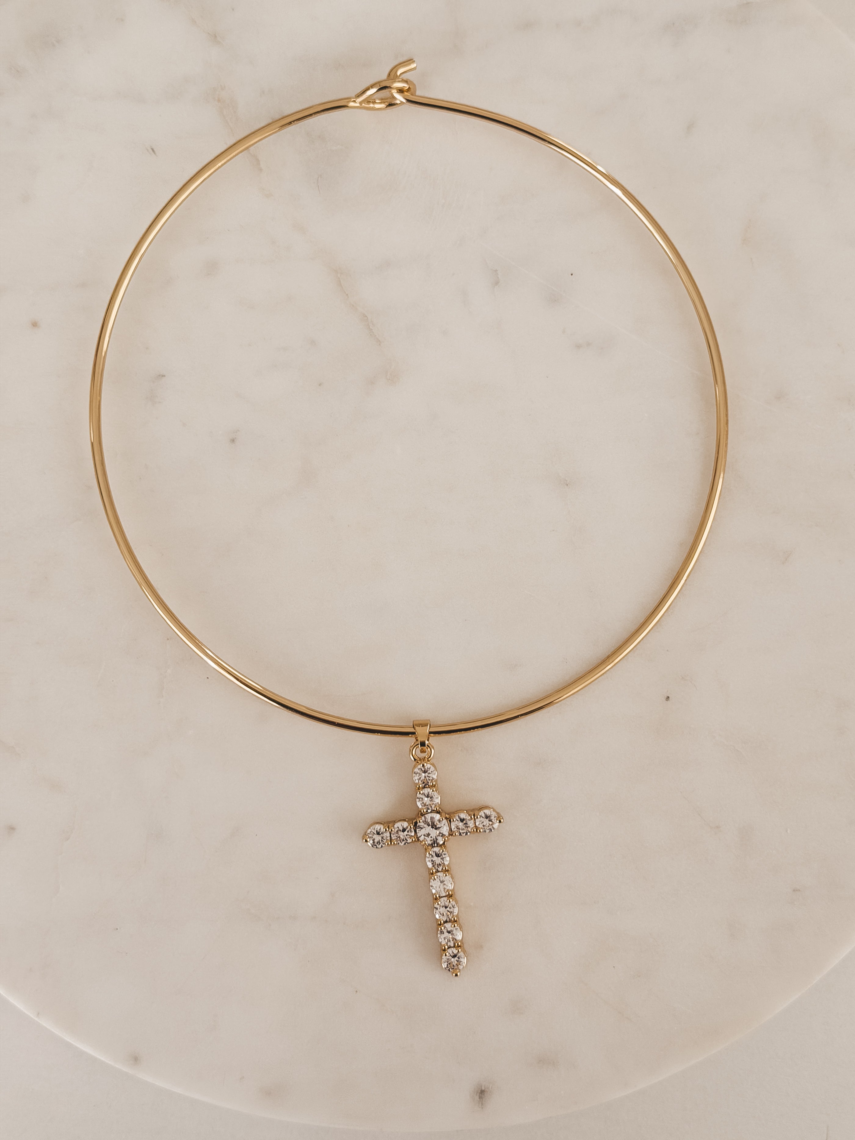 La Cruz Cuff Necklace