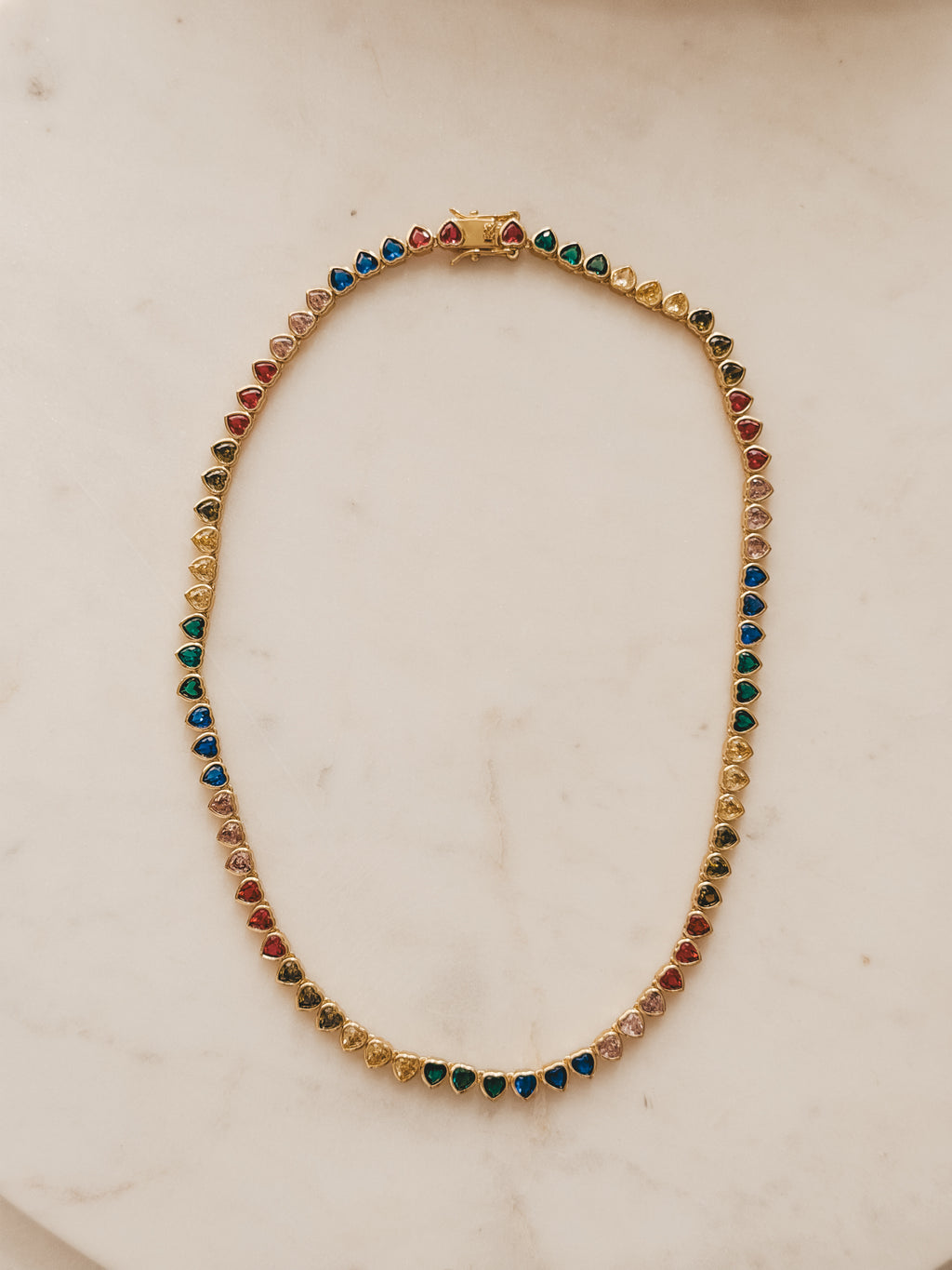 Rainbow Tennis Necklace