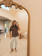 Chocolate Lace Top