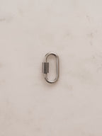 Silver - Carabiner Link for Ring Stacking