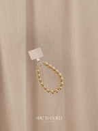 Golden Beaded Phone Chain