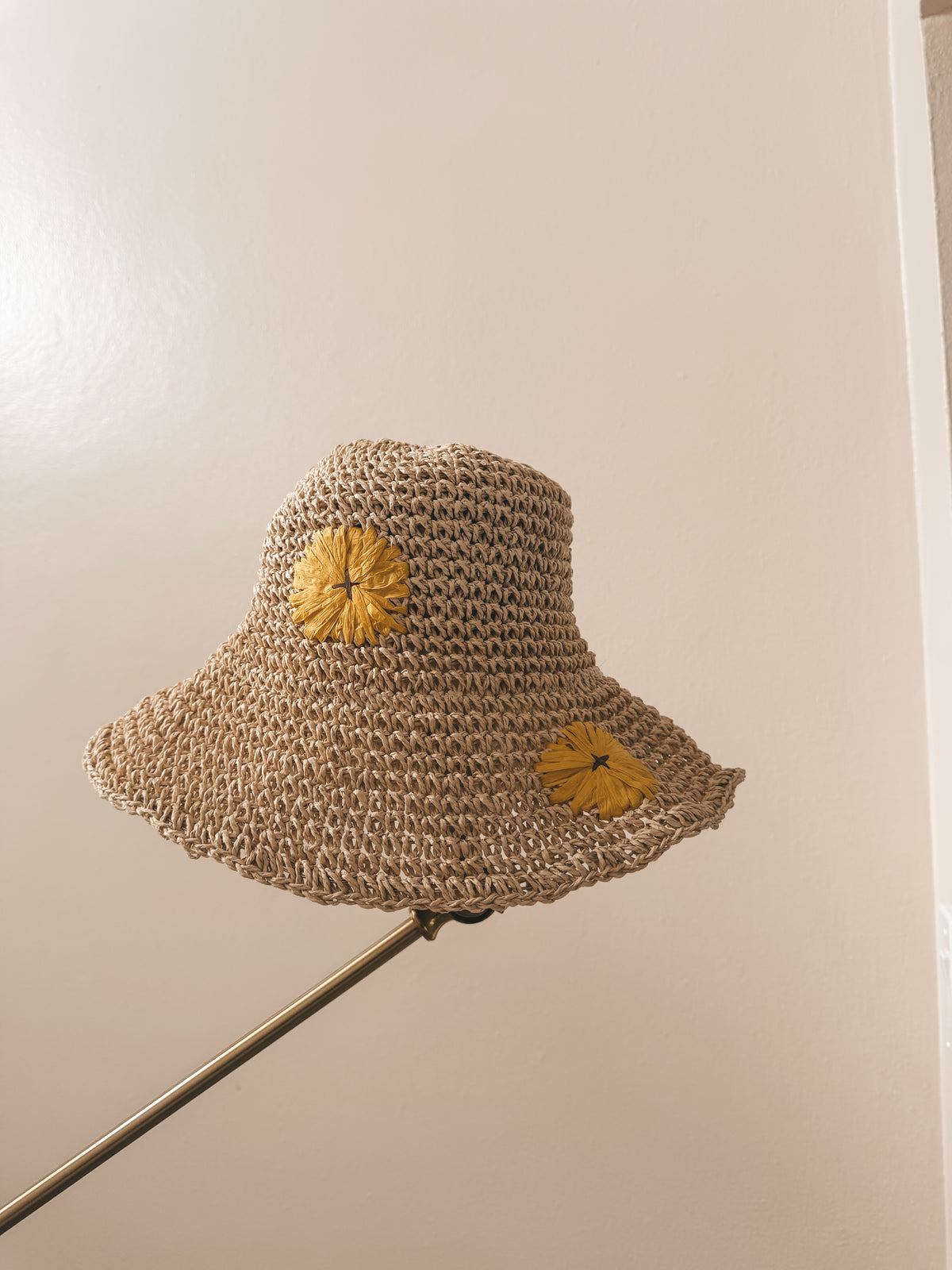 Yellow Flower Straw Hat