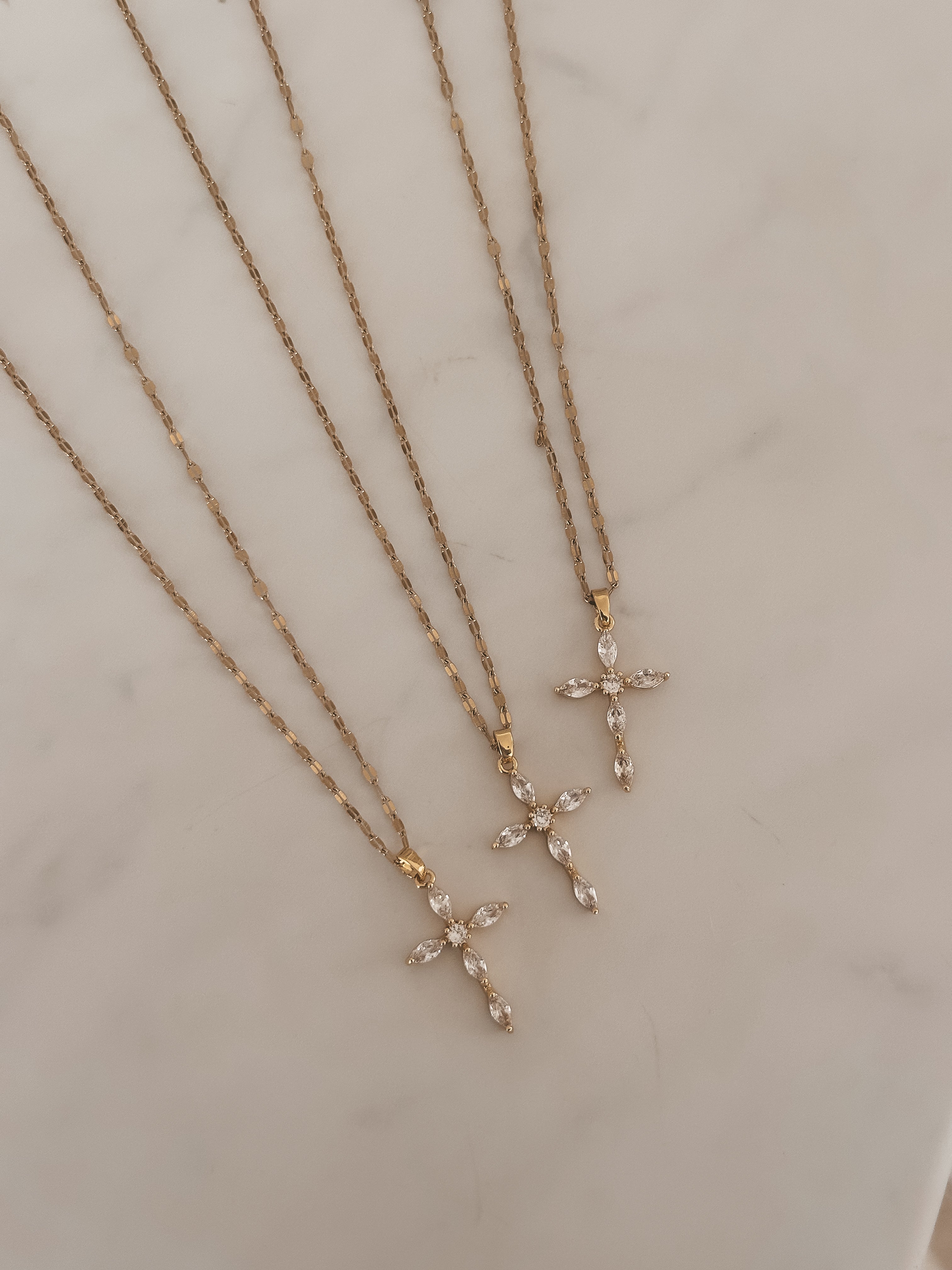 Sparks Cross Necklace