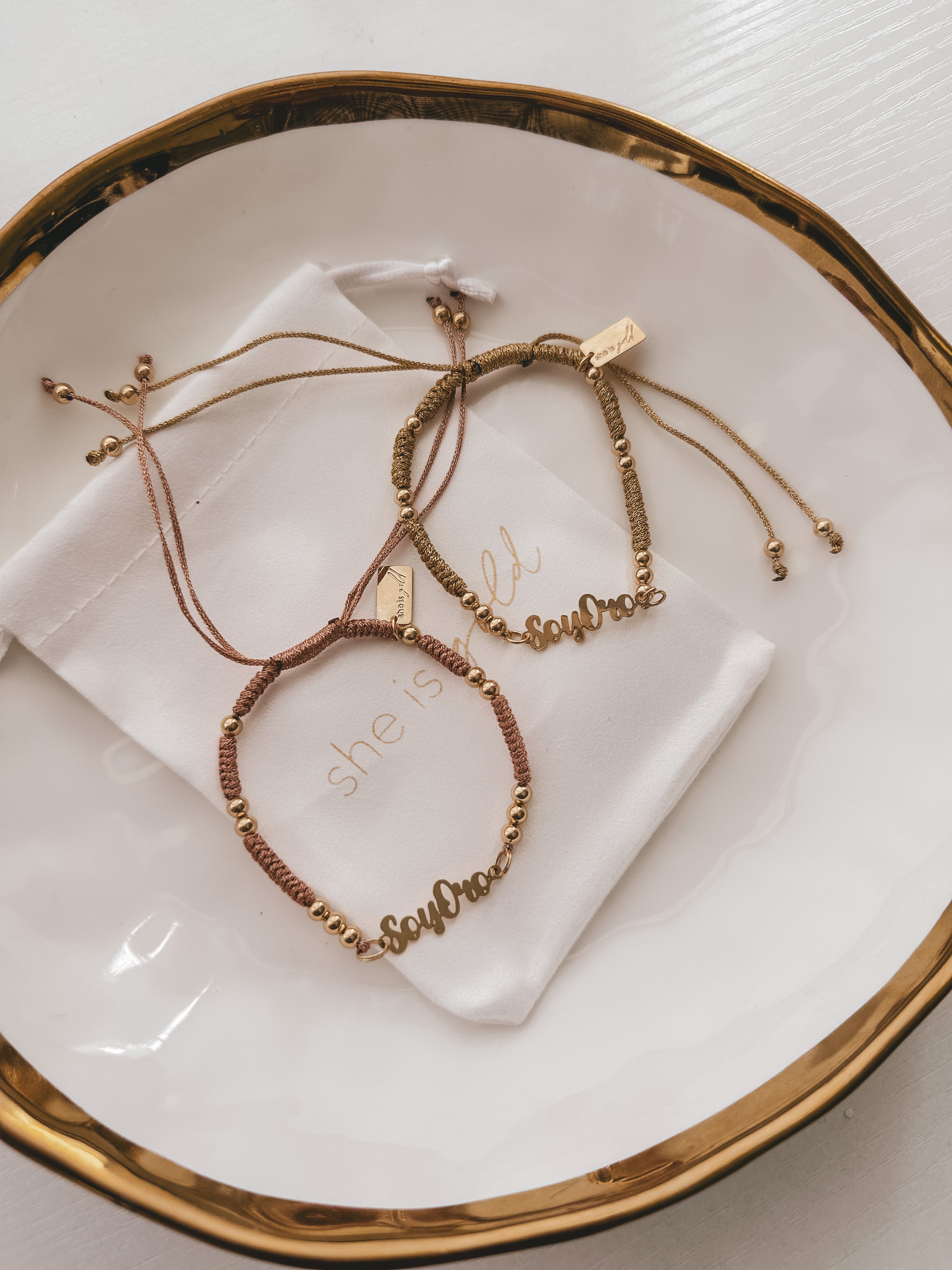 Soy Oro Neutral - Friendship Bracelet