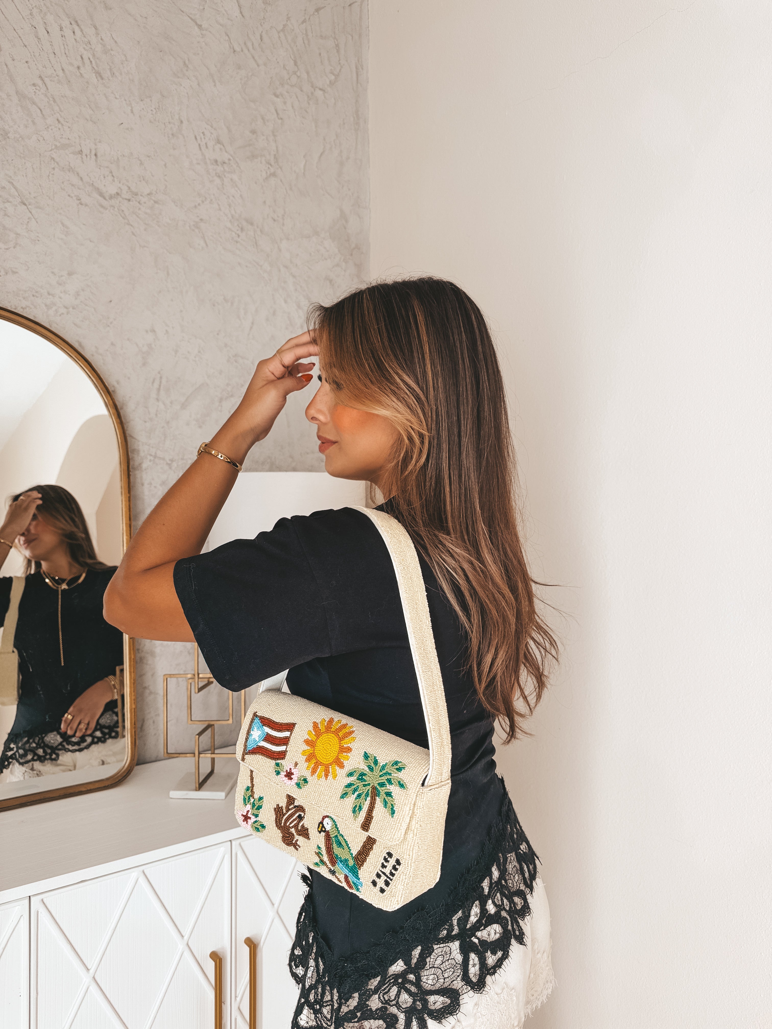 Boricua Beaded Bag