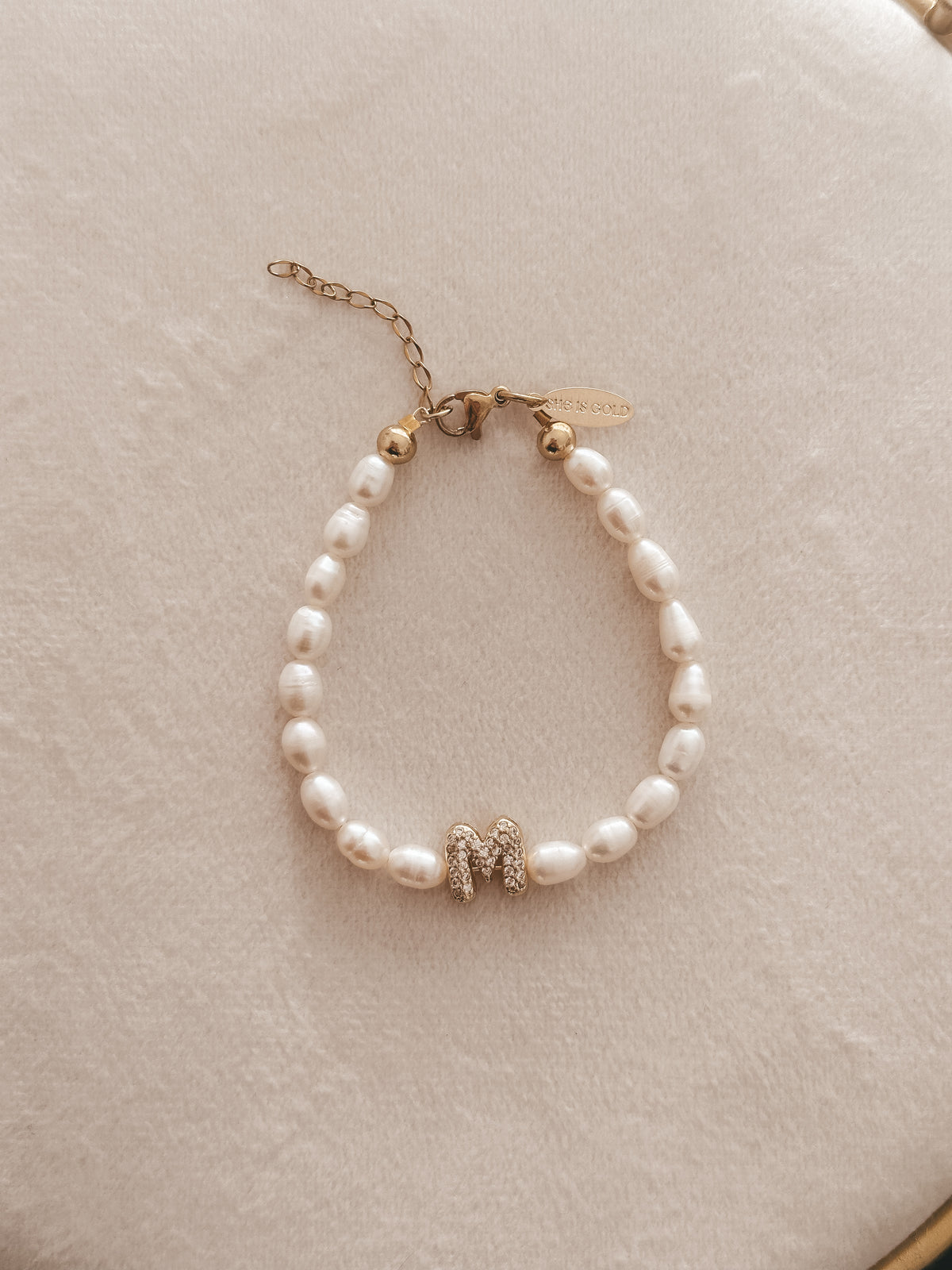 Perlada - Initial Bracelet