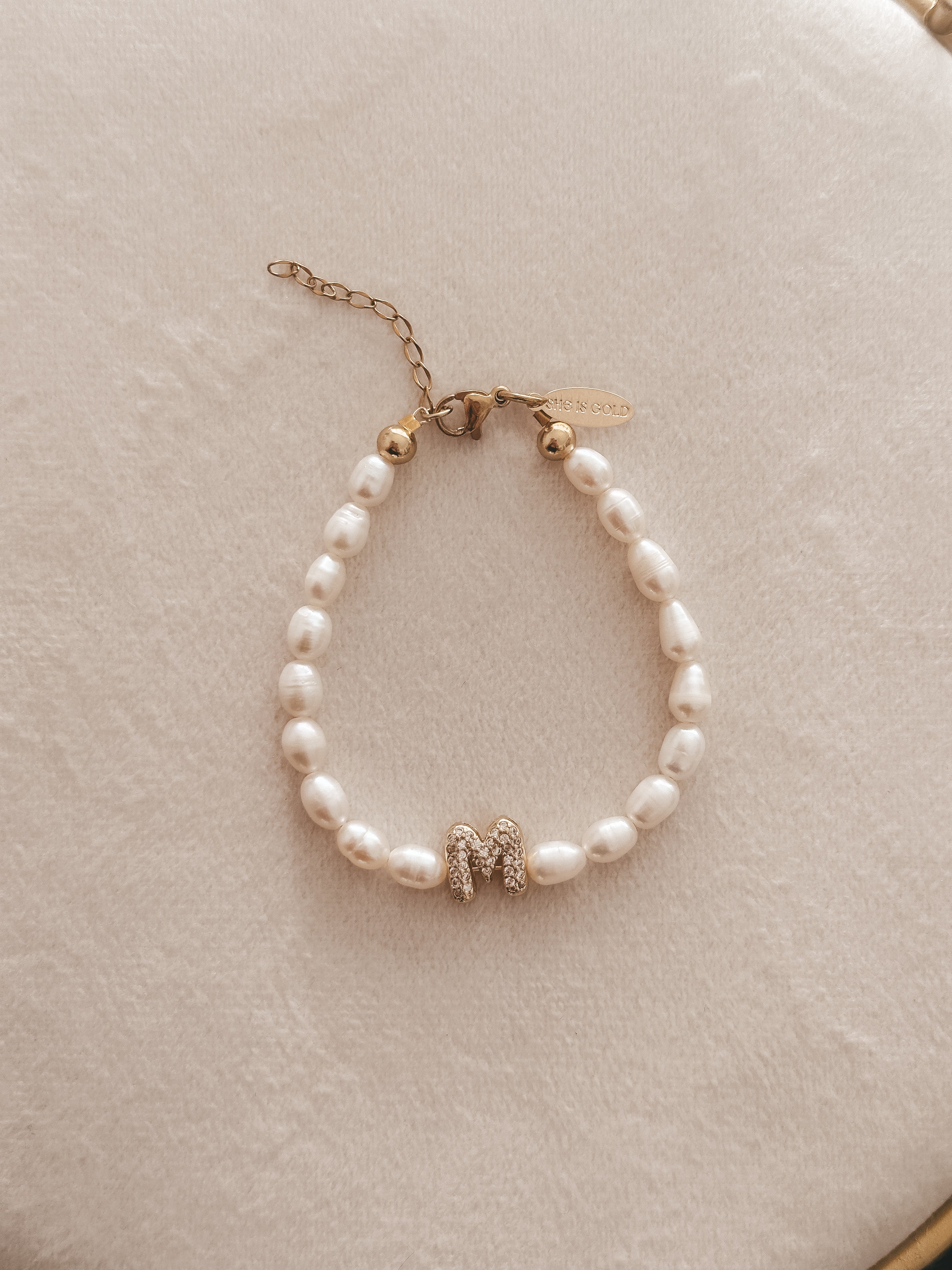 Perlada - Initial Bracelet