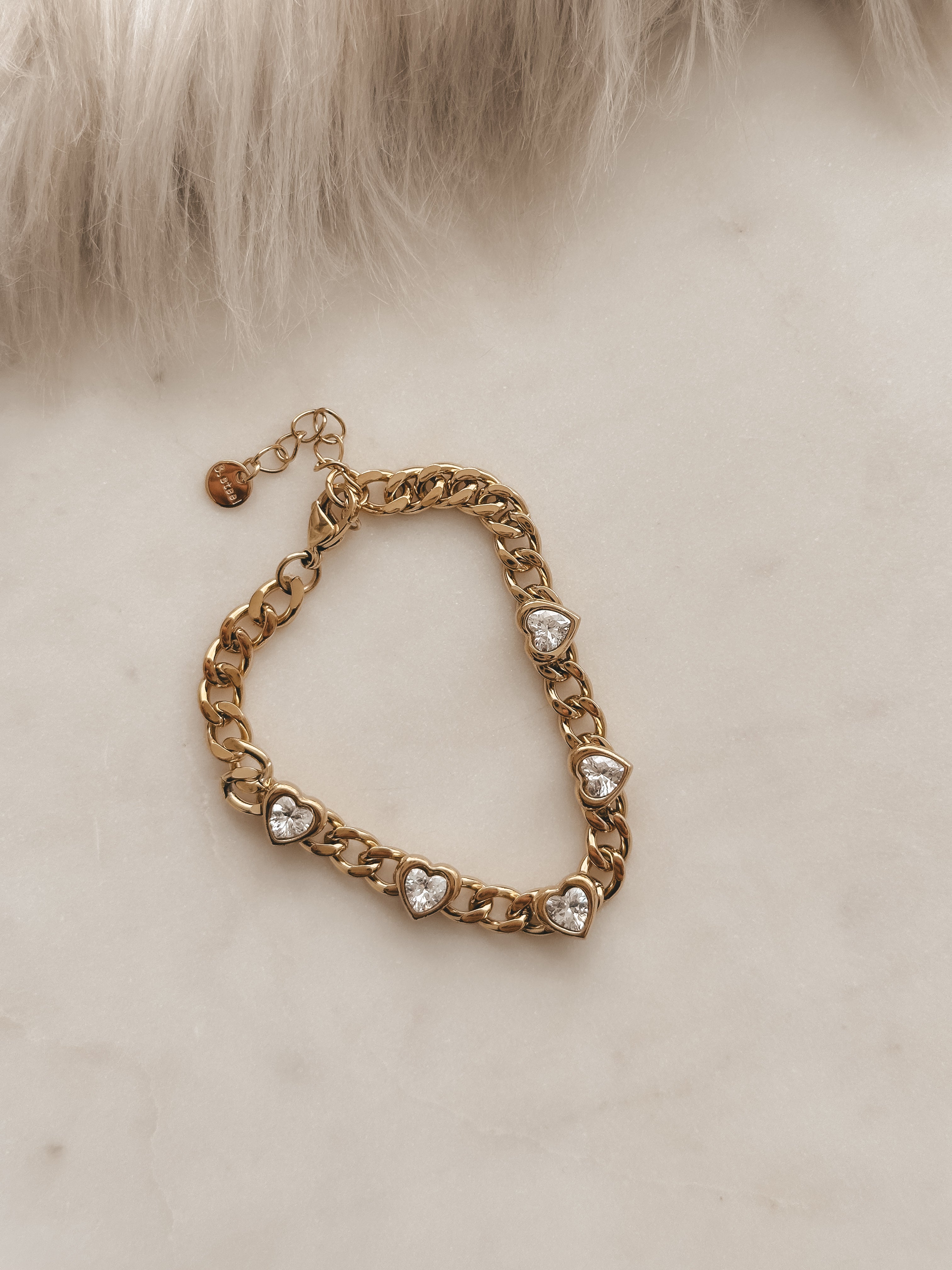 Santi Heart Cuban Bracelet