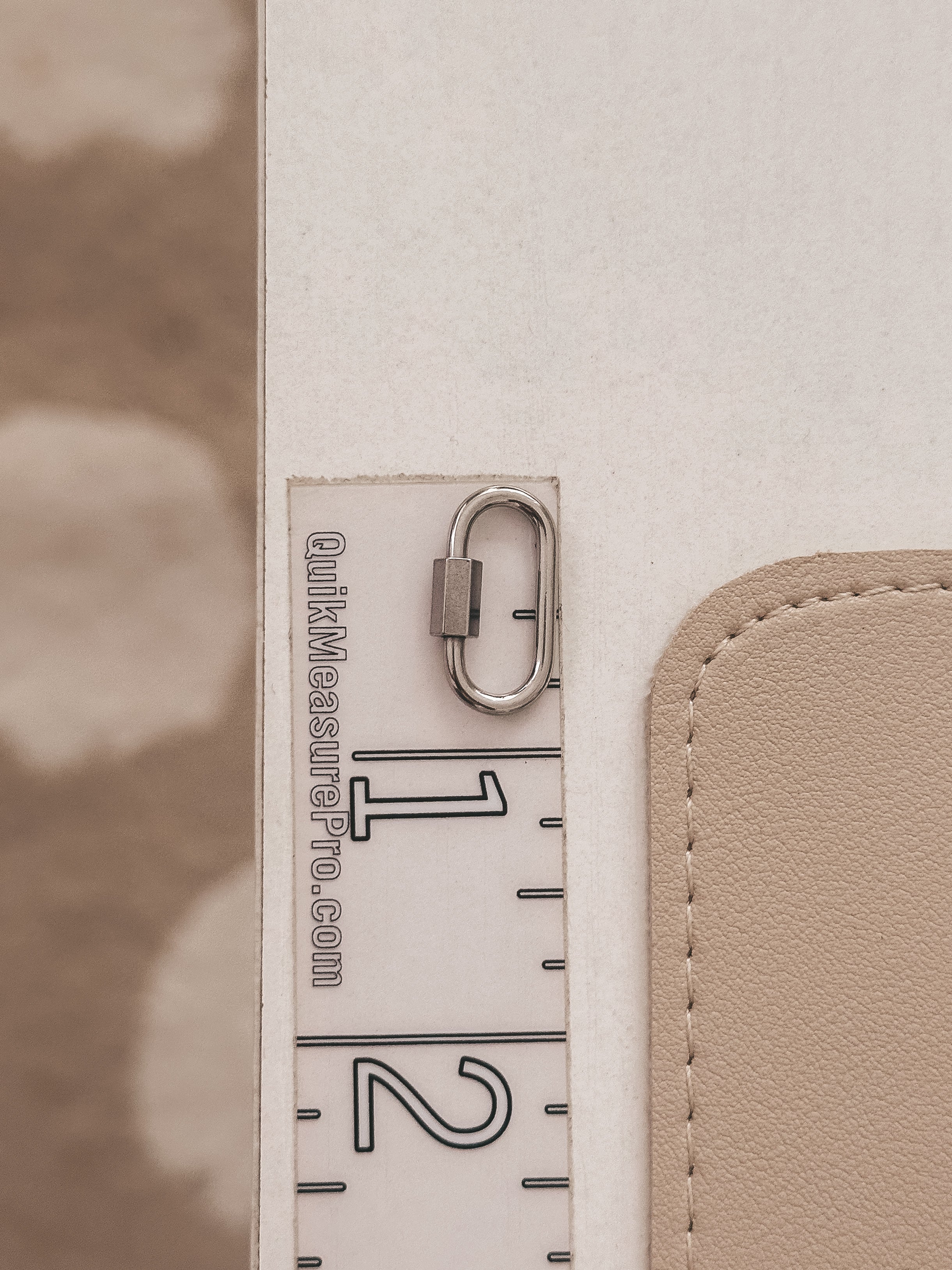 Silver - Carabiner Link for Ring Stacking
