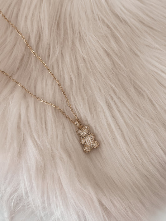 Sparkle Bear Necklace
