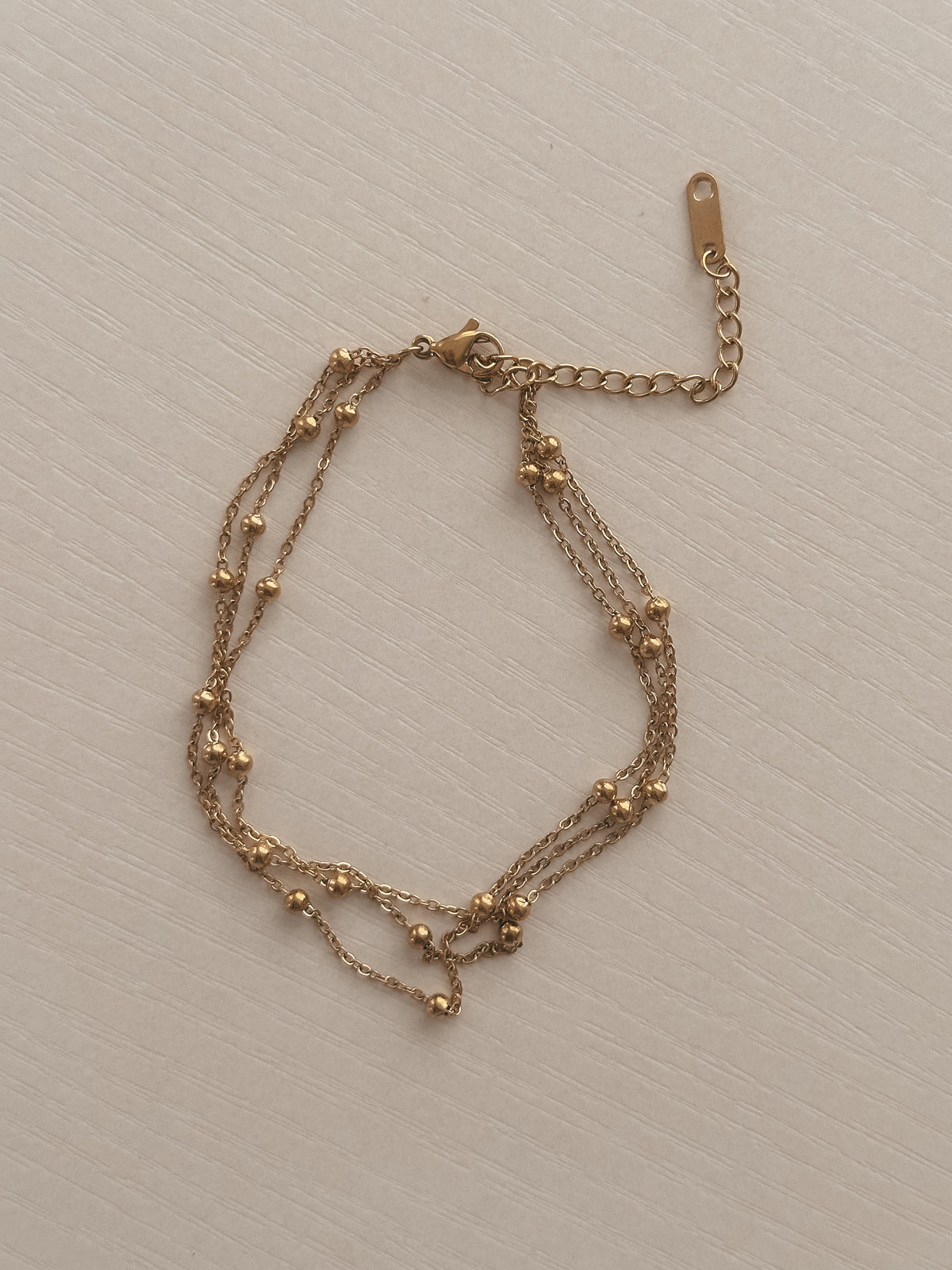 Beaded Anklet, 3 in 1