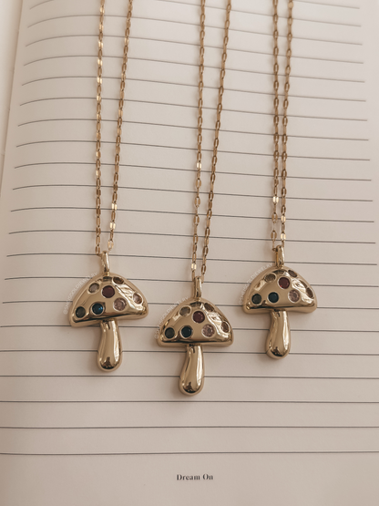 Happy Mushroom Necklace