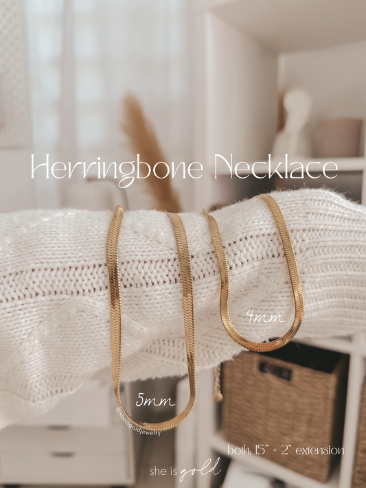 Natty Herringbone Necklace