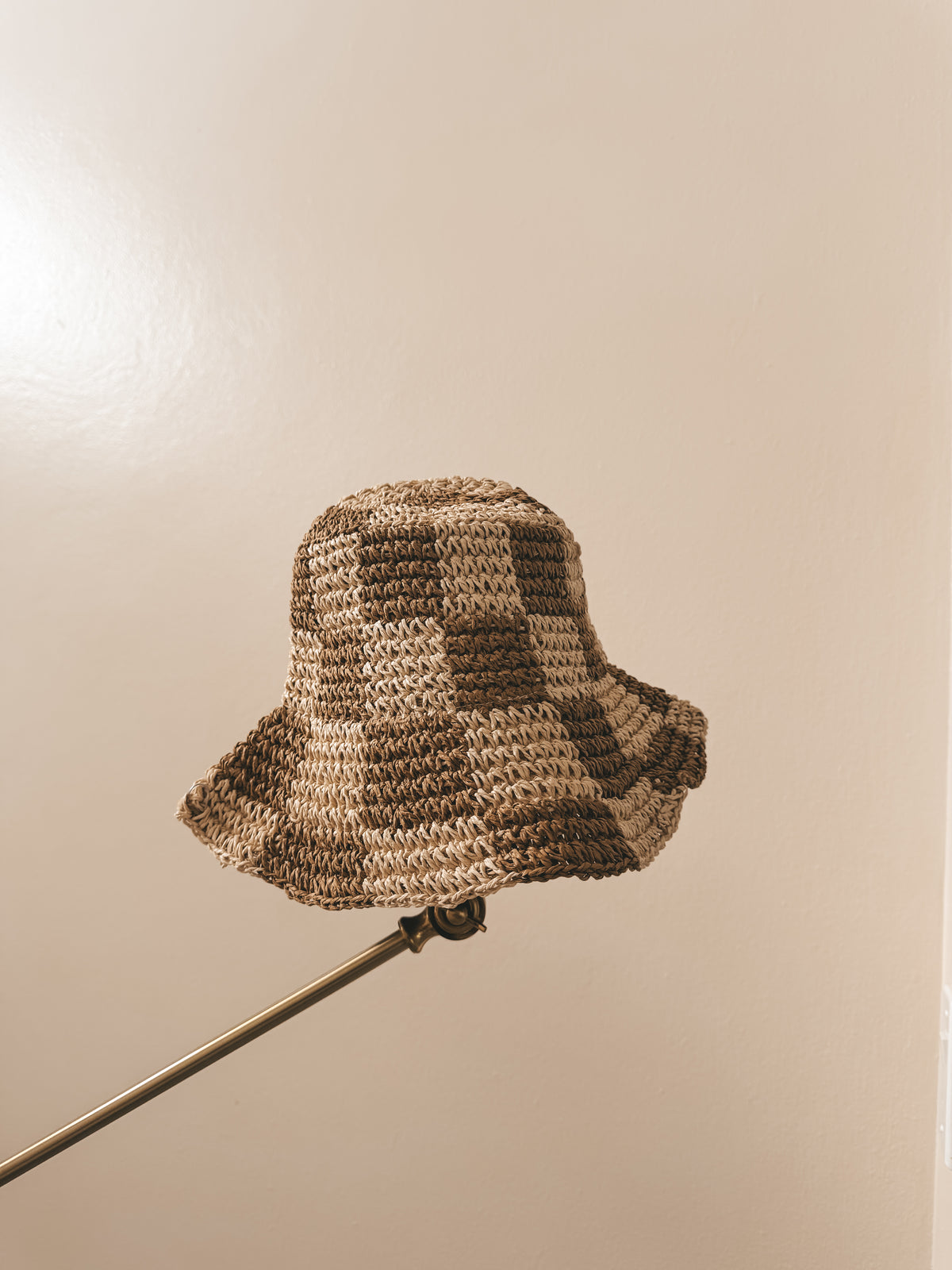 Checkers Straw Hat