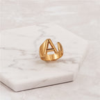 Golden Initial Ring