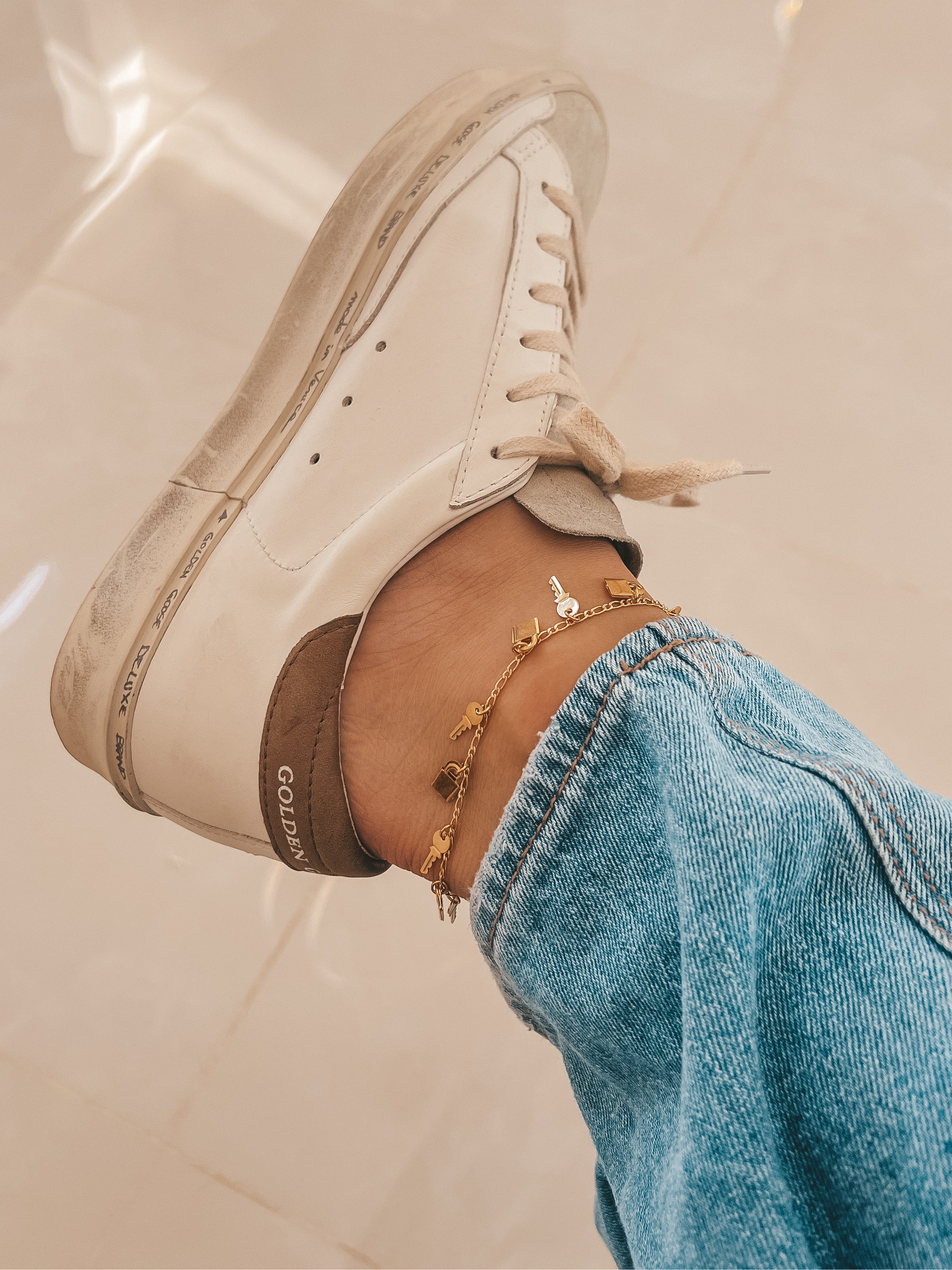 Lock and Key Anklet