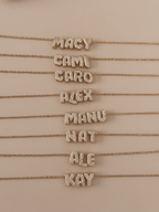 Bubble Name/ Initials Necklace