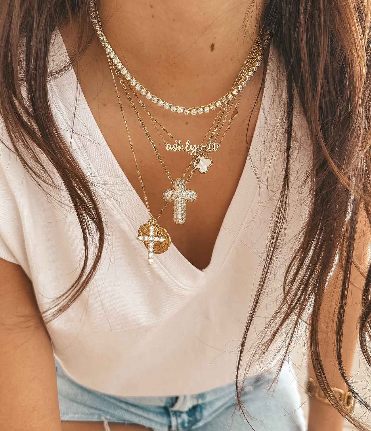 Jordyn Iced Bubble Tennis Necklace | pre-order