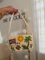 Boricua Beaded Bag
