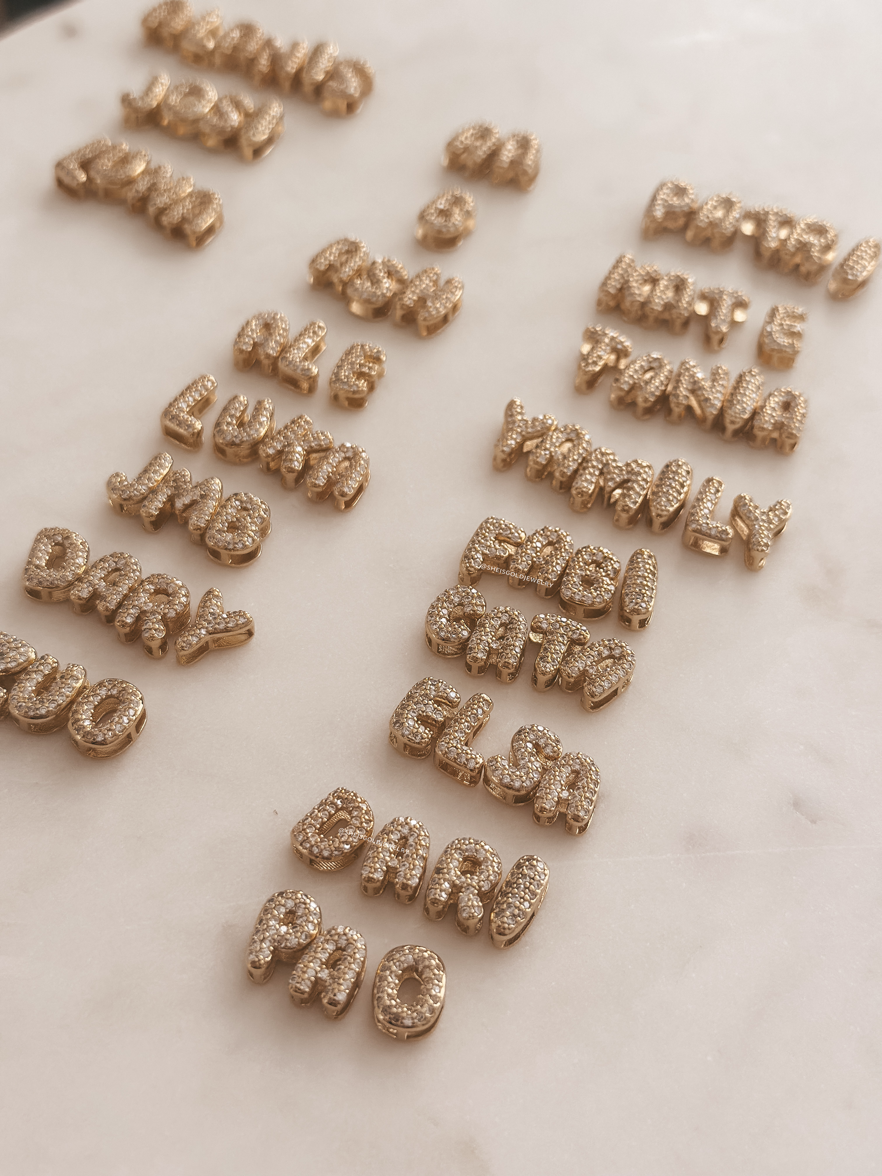 Bubble Name/ Initials Necklace