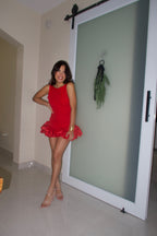 Claudia Bubble Dress - Red