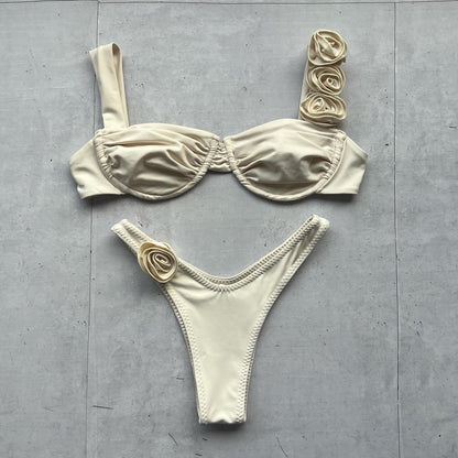 Flora Swim Set | Bone White