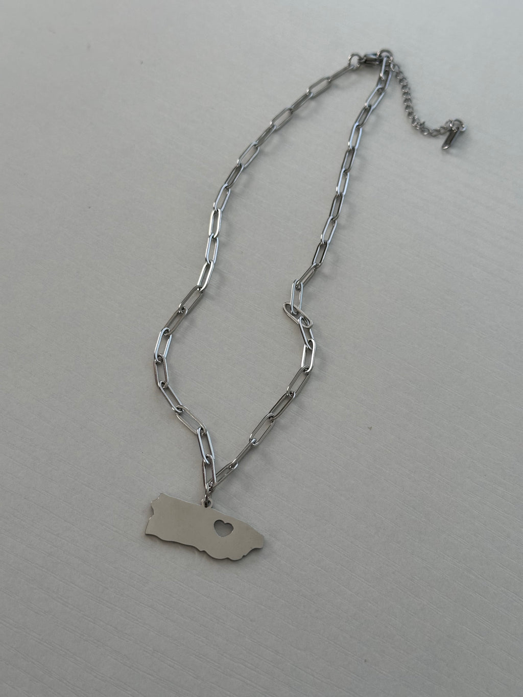 Borikén - Puerto Rico Necklace Silver