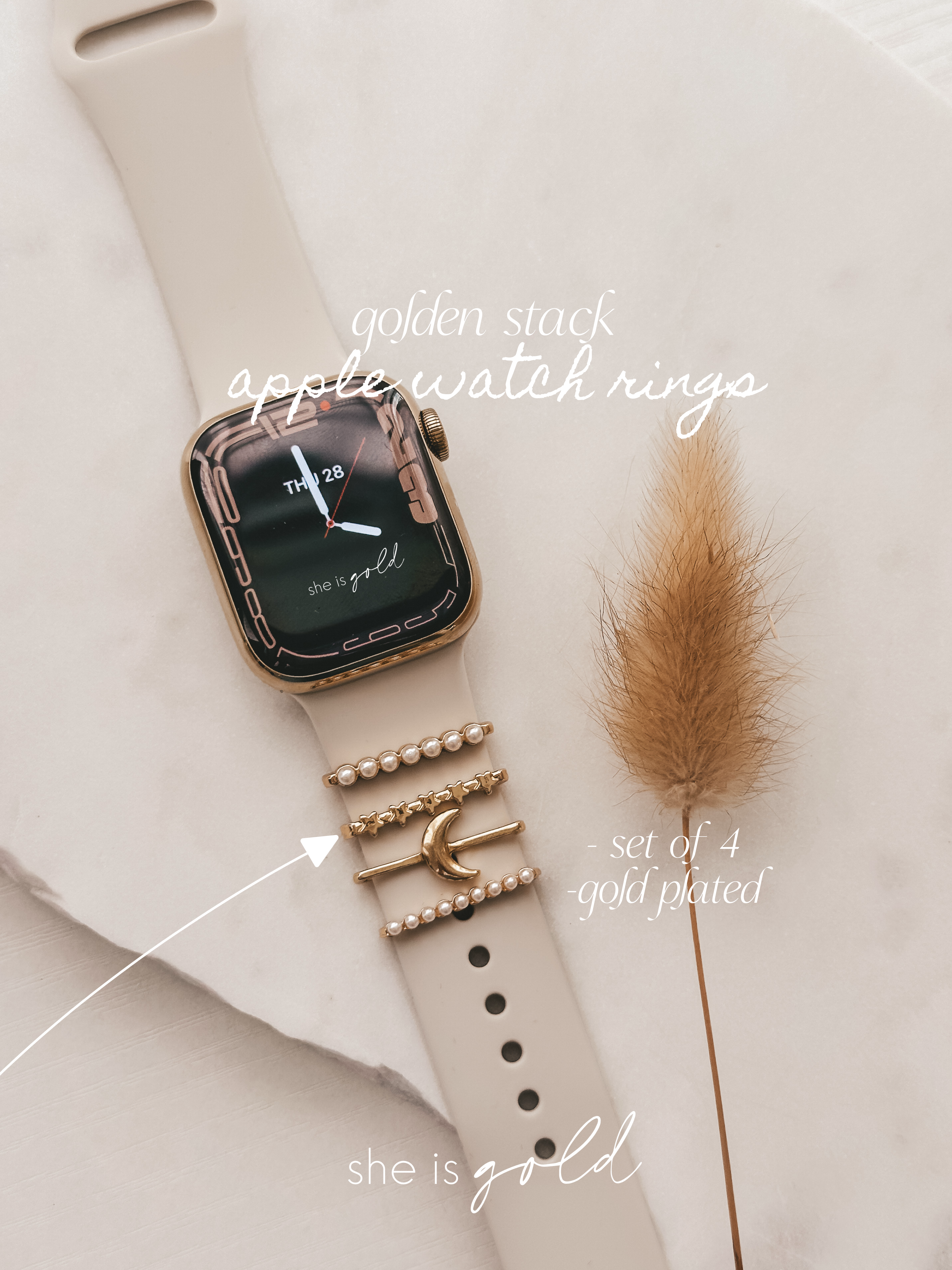Apple watch discount stackable rings