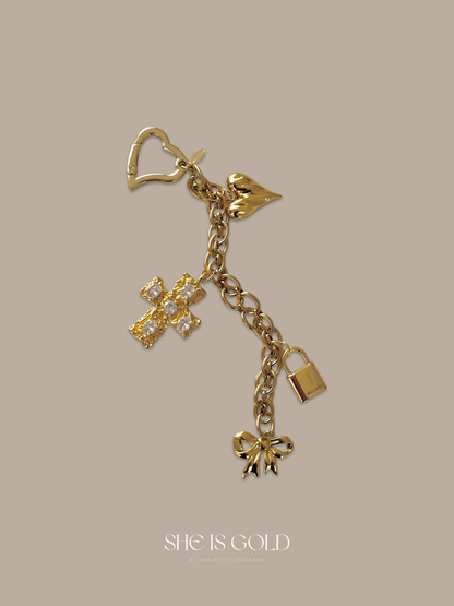 Golden Bag Charm