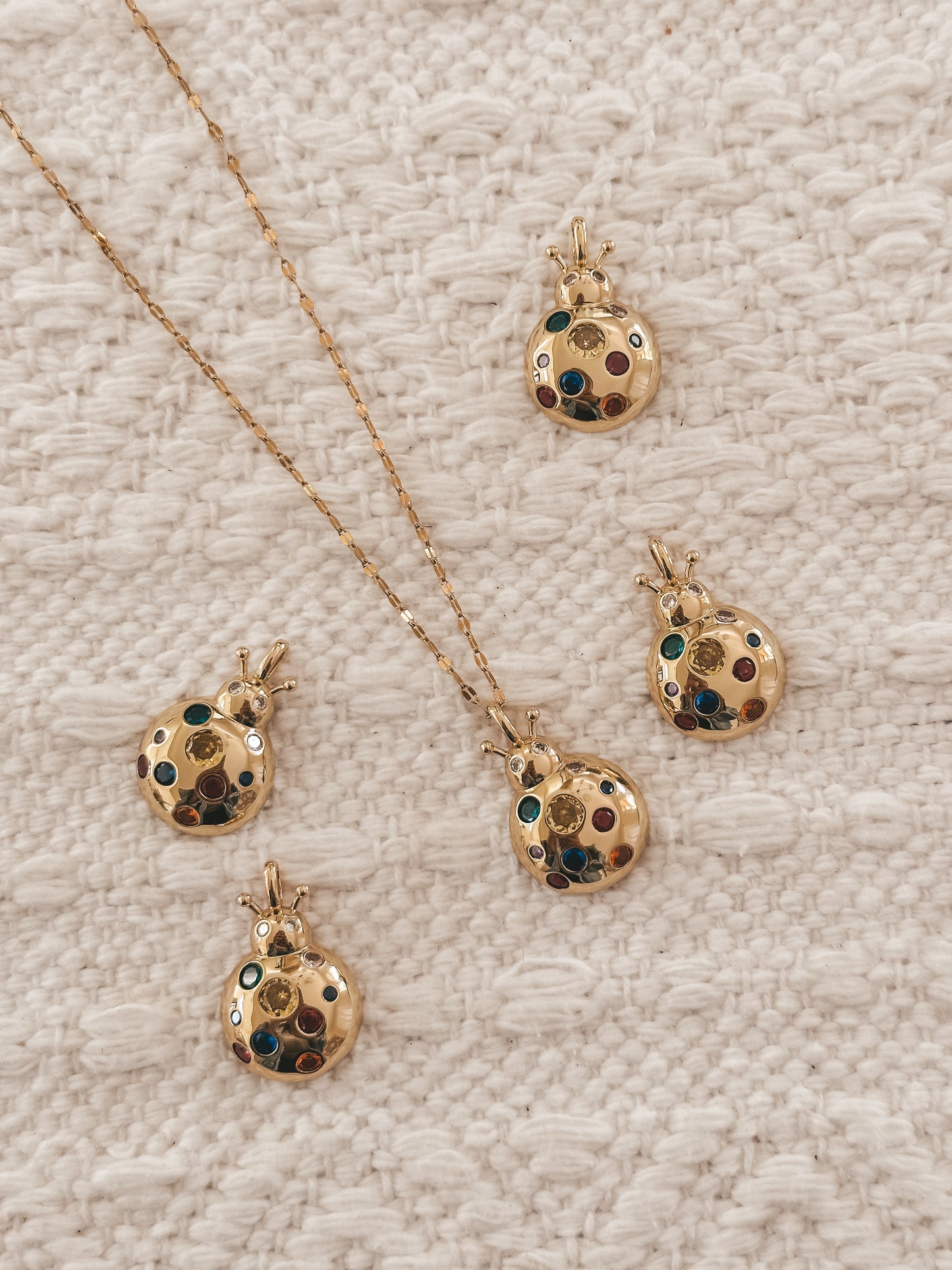 Happy Lady Bug Necklace