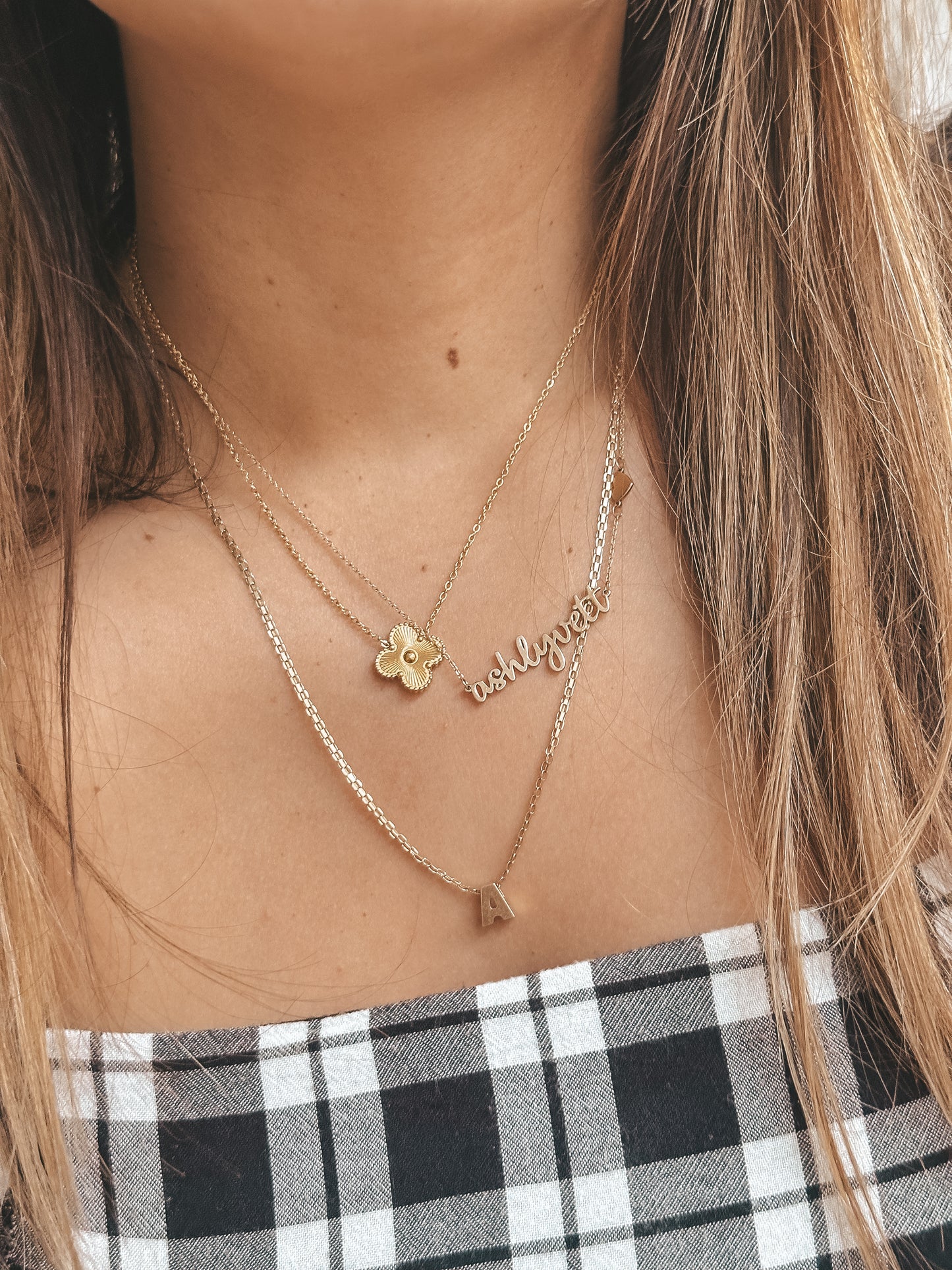 Clover Necklace | Gold