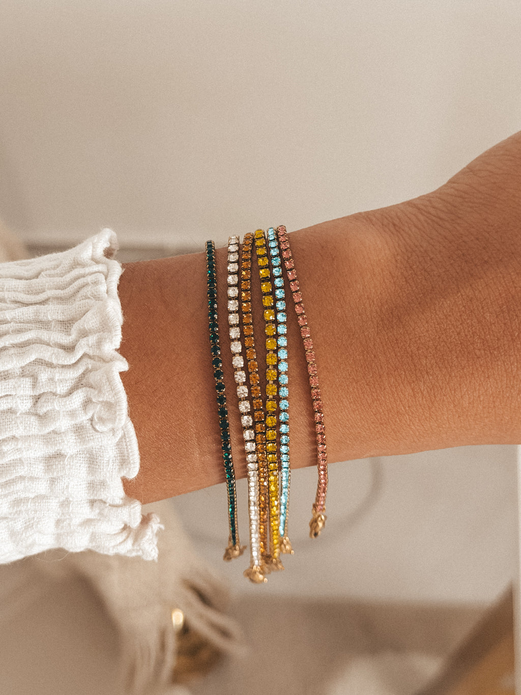Rainbow Tennis Bracelets