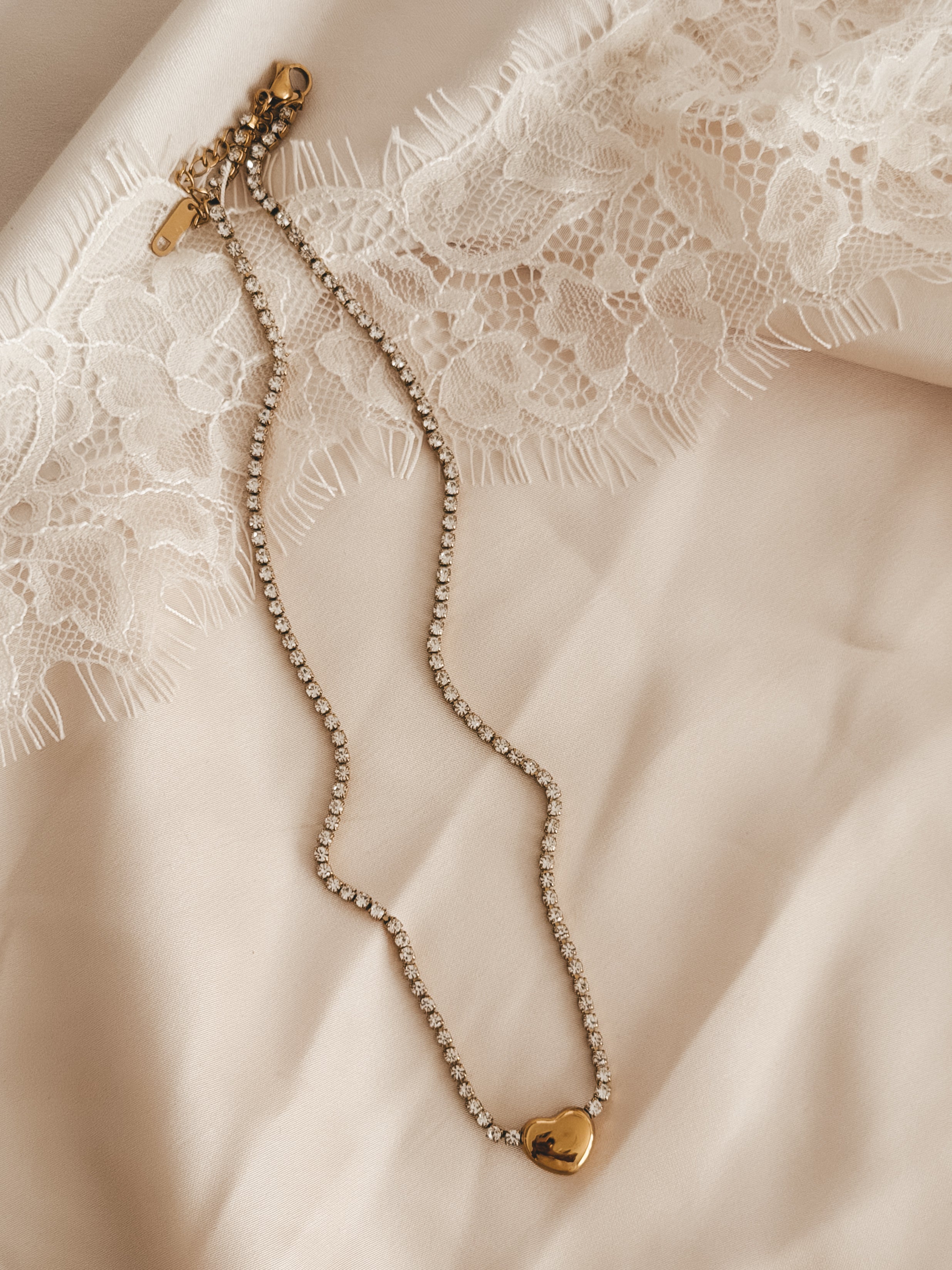 The Heart Tennis Necklace