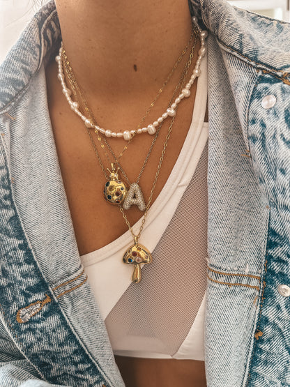 Happy Mushroom Necklace