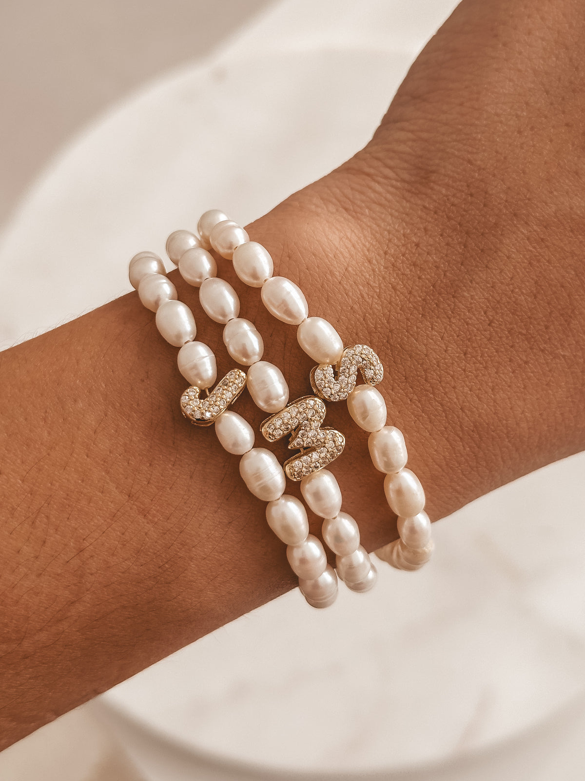Perlada - Initial Bracelet