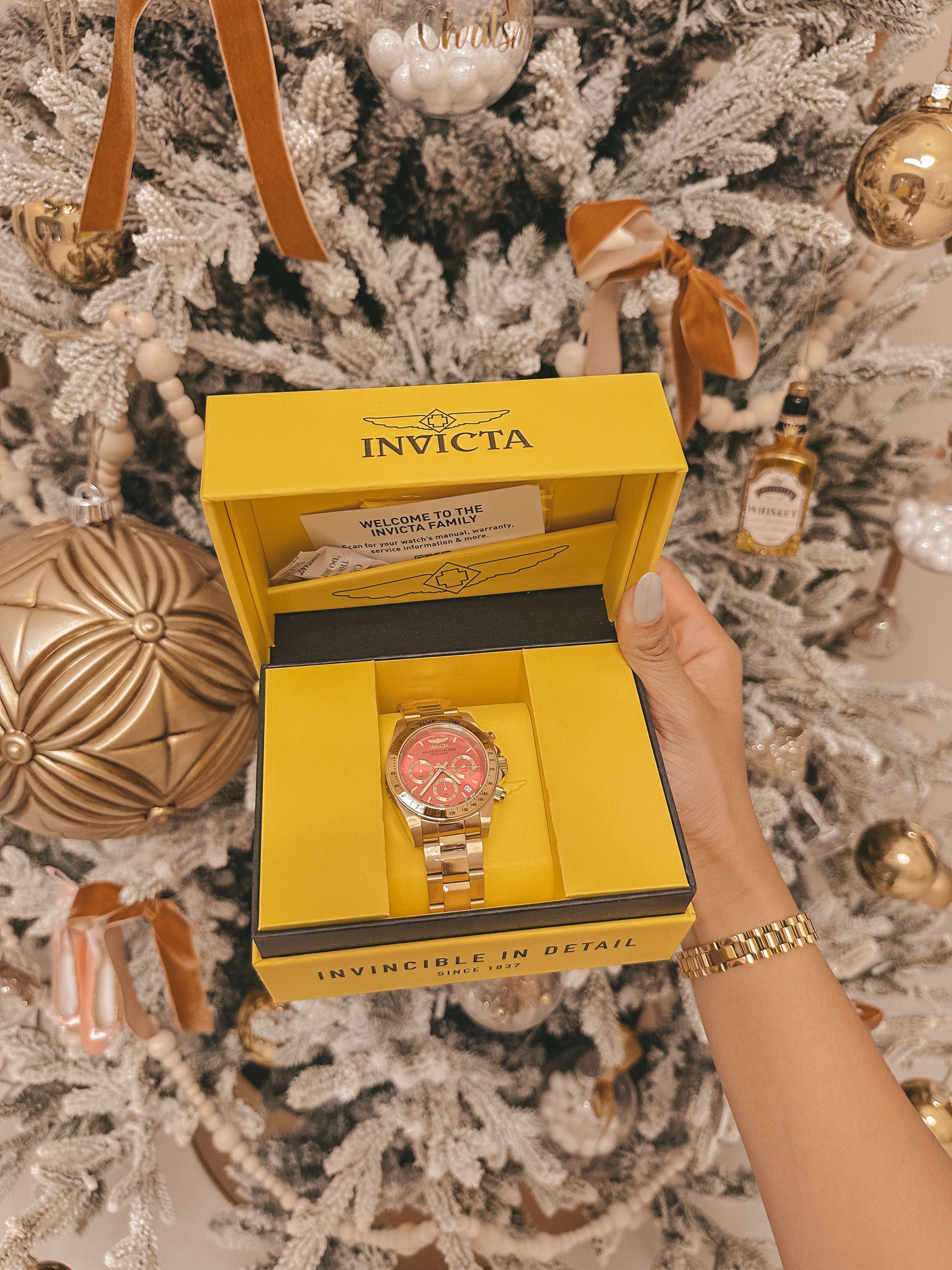 Invicta - Pink Chronograph Dial Watch
