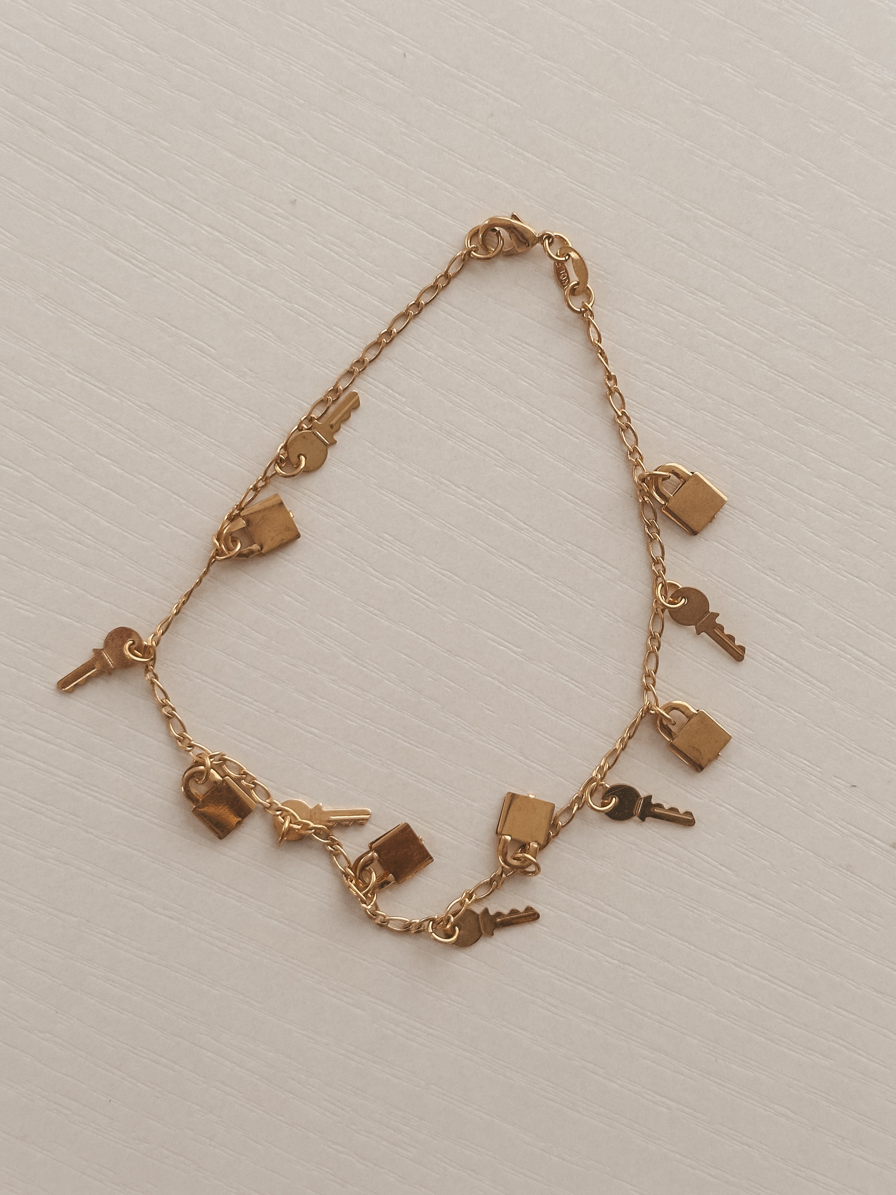 Lock and Key Anklet