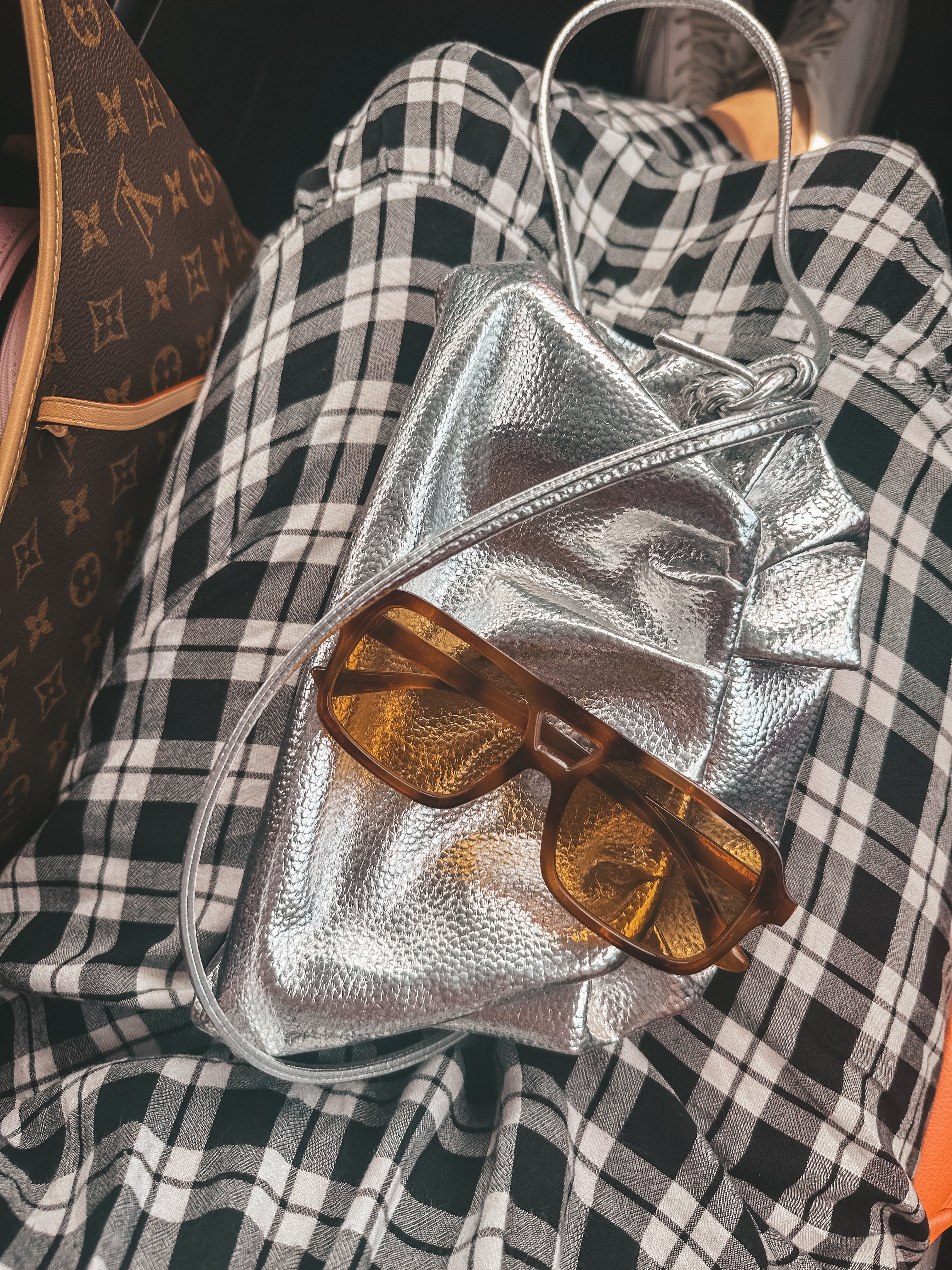 Krizia - Gafas de sol de aviador en tortuga