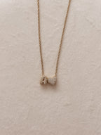 Mini Bubble Initial Necklace